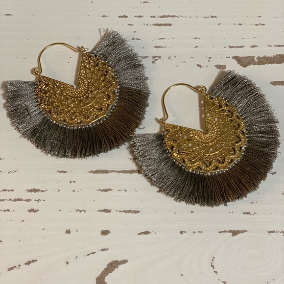 Jewelry - Gray Tassel Earrings